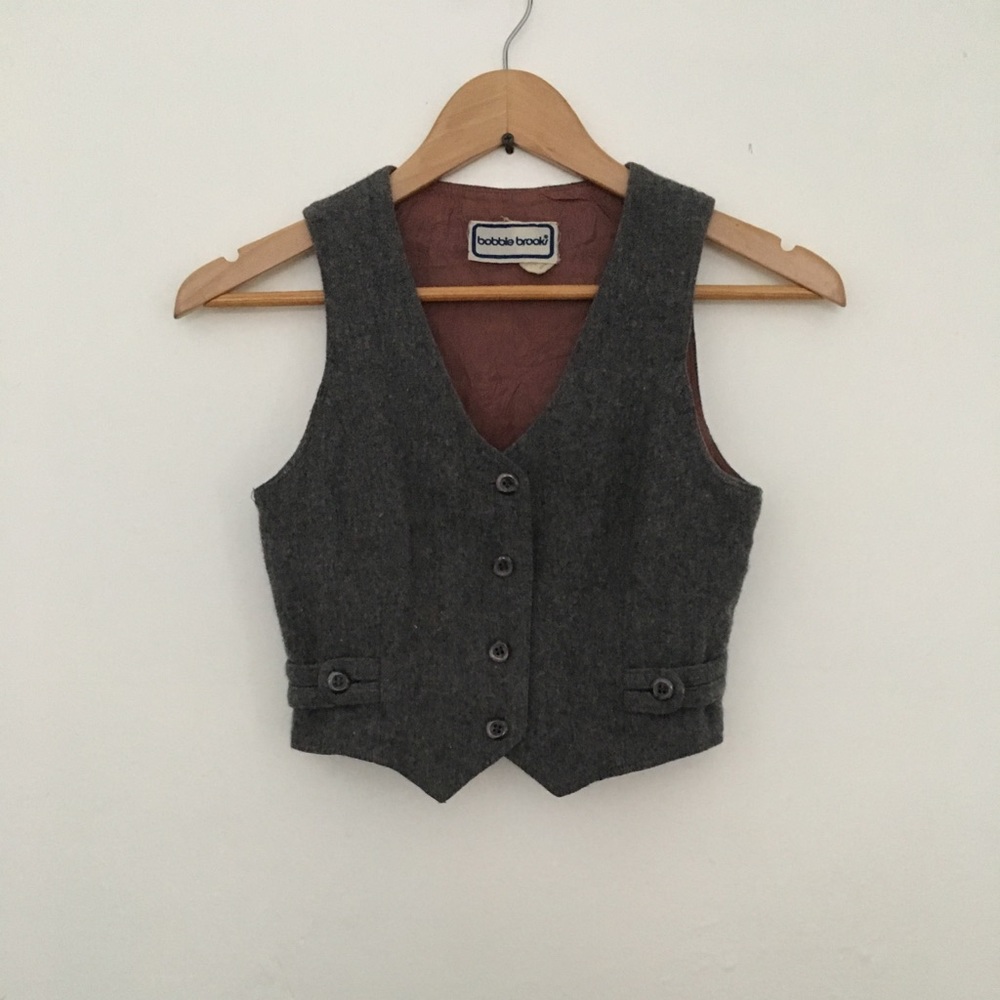 Vintage Wool Vest and Pencil Skirt Suit